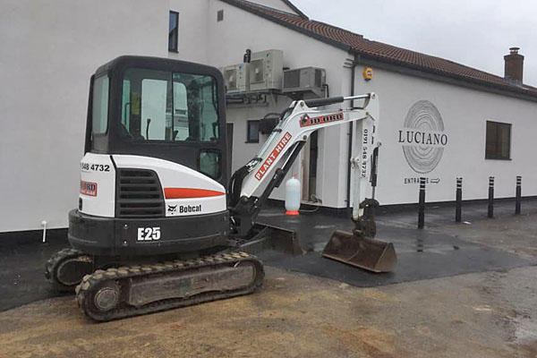 Bobcat mini excavator