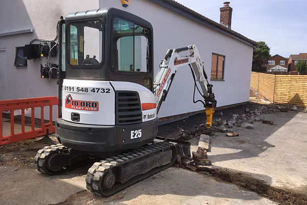 Bobcat mini excavator